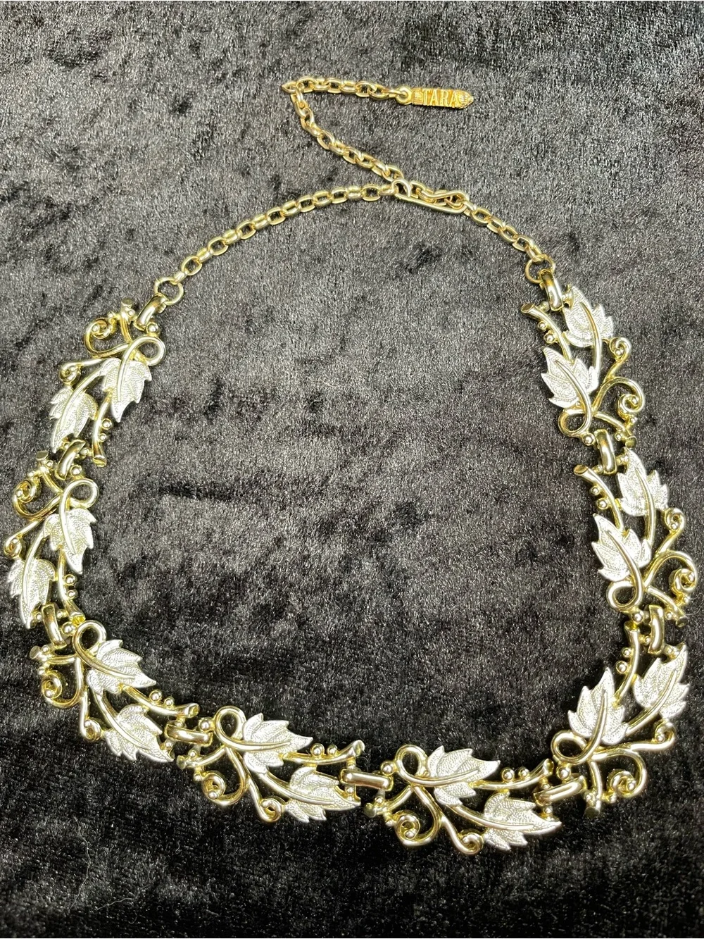 Vintage Tara whispering leaves choker